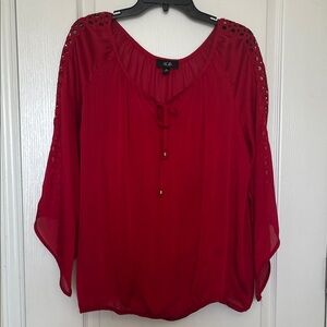 70s Style Angel Wing Blouse